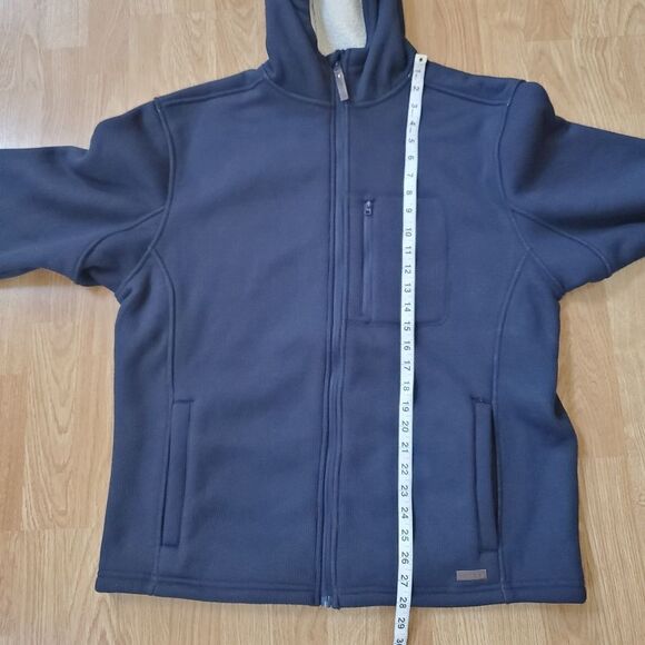 Smith's Workwear Sherpa-Lined Hooded Thermal Shirt Jacket Sz L - Picture 10 of 13